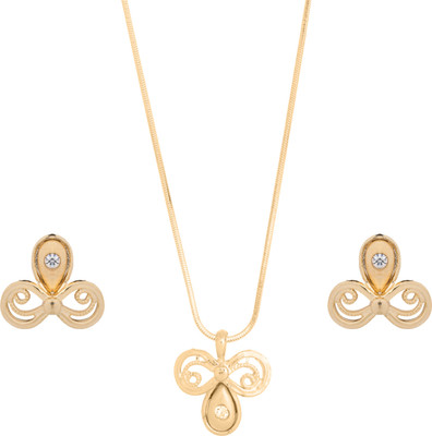 Shining Jewel Brass Jewel Set(Gold)