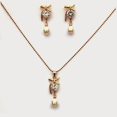 

Nisa Pearls & Jewellery Mother of Pearl Jewel Set(White)