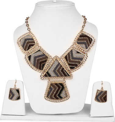 Johareez Alloy Gold-plated Multicolor Jewellery Set(Pack of 1)