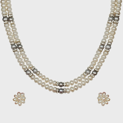 

Nisa Pearls & Jewellery Mother of Pearl Jewel Set(White, Blue)