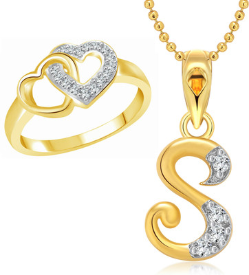VIGHNAHARTA Alloy Gold-plated Gold, Silver Jewellery Set(Pack of 1)
