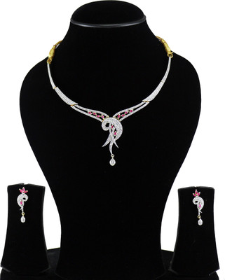 

You Bella Alloy Jewel Set(White)