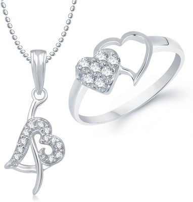 

Meenaz Alloy Jewel Set(Silver)