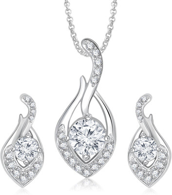 

Meenaz Alloy Jewel Set(White)