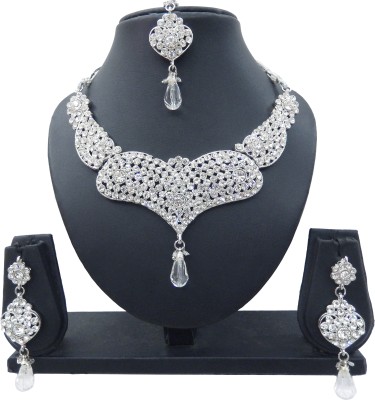 

Shree Bhawani Art Jewellery Alloy Jewel Set(White)