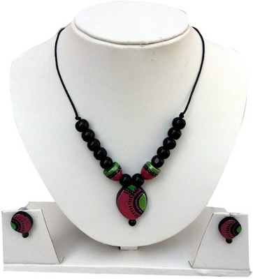 

Sudha Creations Terracotta Jewel Set(Multicolor)