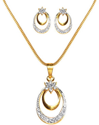 66% OFF on DG Jewels Alloy Jewel Set(Gold, White)