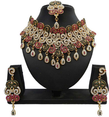 

Shree Bhawani Art Jewellery Alloy Jewel Set(Multicolor)