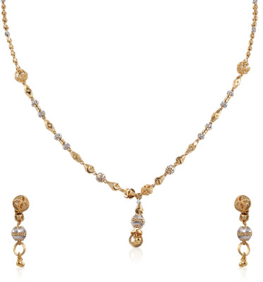 

Jisha Yellow Gold 22kt Earring & Necklace Set