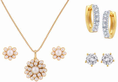 

Parinaaz Alloy Jewel Set(White)