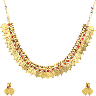 Be You Brass Rhodium Gold Jewellery Set(Pack of 1)