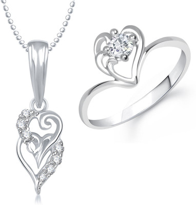 

Meenaz Alloy Jewel Set(Silver)