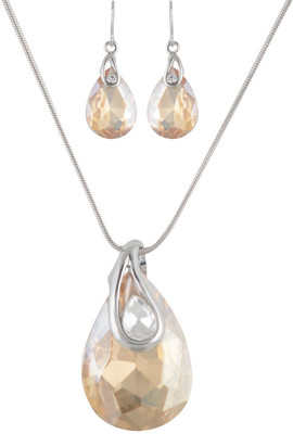 HIGH TRENDZ Alloy Sterling Silver Silver Jewellery Set(Pack of 1)