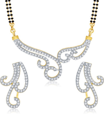 VK Jewels Alloy Jewel Set(Gold) at flipkart