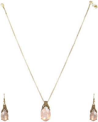 HIGH TRENDZ Alloy Sterling Silver Silver Jewellery Set(Pack of 1)