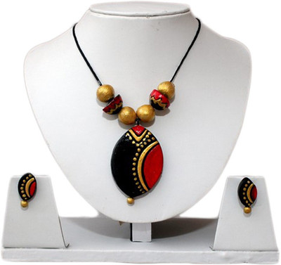 Sudha Creations Terracotta Multicolor Jewellery Set(Pack of 1)