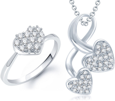 

Meenaz Alloy Jewel Set(Silver)