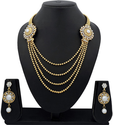 

Meenaz Alloy Jewel Set(Gold)