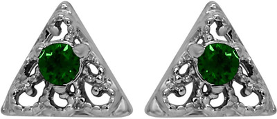 

Mahi Green Triangle Beauty Swarovski Crystal Alloy Stud Earring