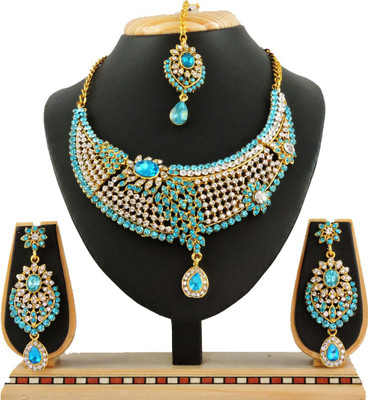 

Vatsalya Creation Alloy Jewel Set(Turquoise)
