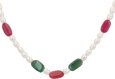 

DD Pearls Mother of Pearl Jewel Set(White)
