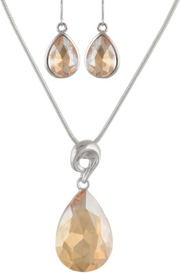 HIGH TRENDZ Alloy Sterling Silver Silver Jewellery Set(Pack of 1)