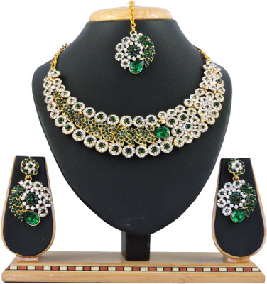 

Vatsalya Creation Alloy Jewel Set(Green)
