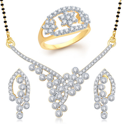 

Meenaz Alloy Jewel Set(Yellow, Gold)