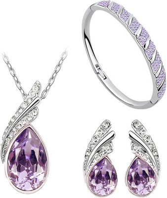 61% OFF on Cyan Alloy Jewel Set(Purple) 61% OFF on Cyan Alloy Jewel Set(Purple)