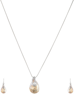 HIGH TRENDZ Alloy Sterling Silver Silver Jewellery Set(Pack of 1)