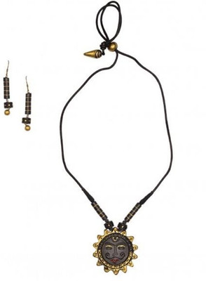 

Sudha Creations Terracotta Jewel Set(Multicolor)