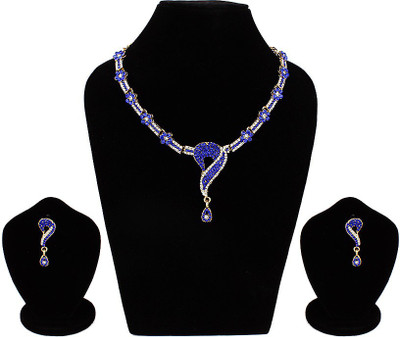STYYLO FASHION Alloy Gold-plated Blue Jewellery Set(Pack of 1)