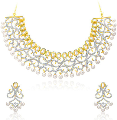 

Sukkhi Alloy Jewel Set(Gold, White)