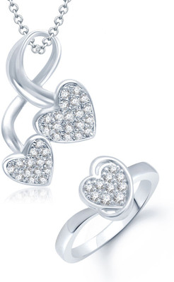 

Meenaz Alloy Jewel Set(Silver)