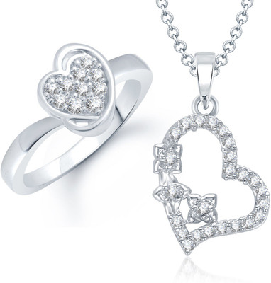 

Meenaz Alloy Jewel Set(Silver)