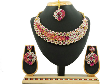 

Vatsalya Creation Alloy Jewel Set(Pink)