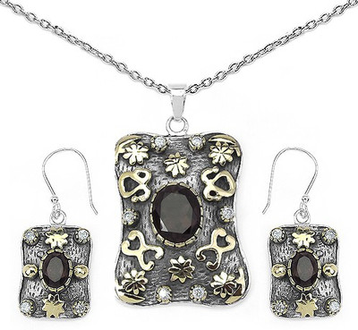 

Johareez Silver Jewel Set(Brown)