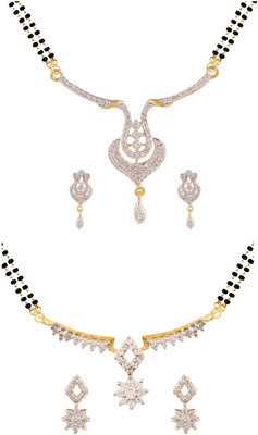 

Parinaaz Alloy Jewel Set(White)