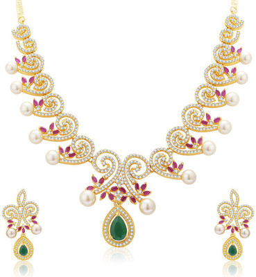 

Sukkhi Alloy Jewel Set(Gold, White)