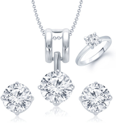 

Meenaz Alloy Jewel Set(White)