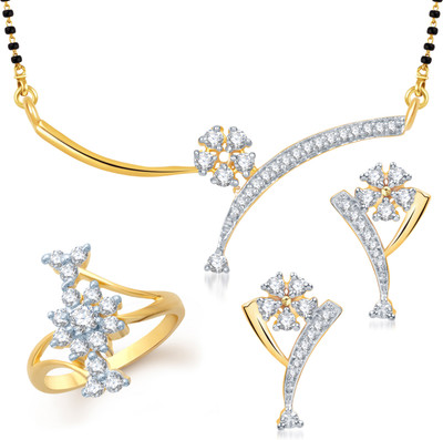 

Meenaz Alloy Jewel Set(Yellow, Gold)