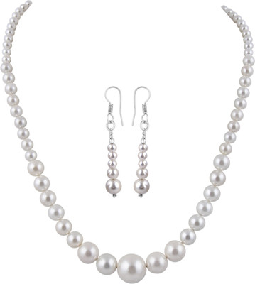 

Pearlz Ocean Alloy Jewel Set(White)