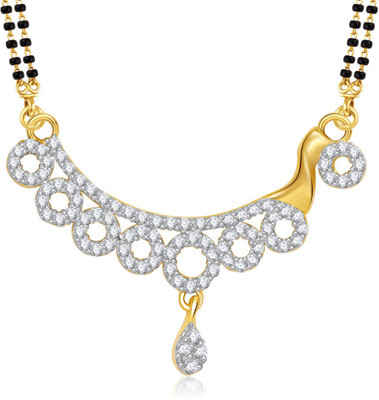 

Meenaz Floral Exclusive Tanmaniya Cz Alloy Mangalsutra