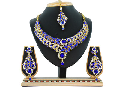 

Vatsalya Creation Alloy Jewel Set(Blue)