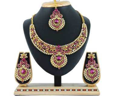 

Vatsalya Creation Alloy Jewel Set(Pink)