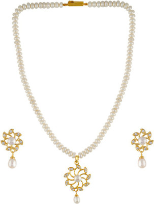 

Aarushi Alloy Jewel Set(White)