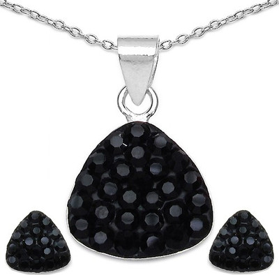 

Johareez Sterling Silver Jewel Set(Black)