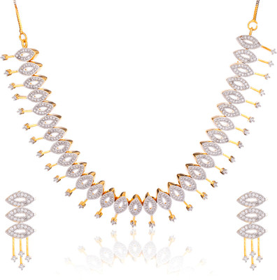 

Alysa Alloy Jewel Set(Gold, Silver)