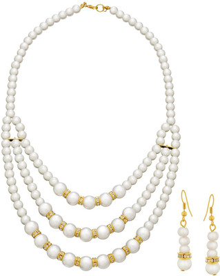 74% OFF on Ethnic Jewels Alloy Jewel Set(White)