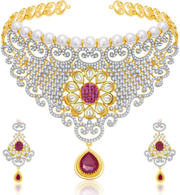 

Sukkhi Alloy Jewel Set(Gold, White)